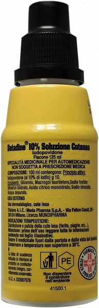 BETADINE*SOLUZ CUT 125ML 10% - Doctor Vinz