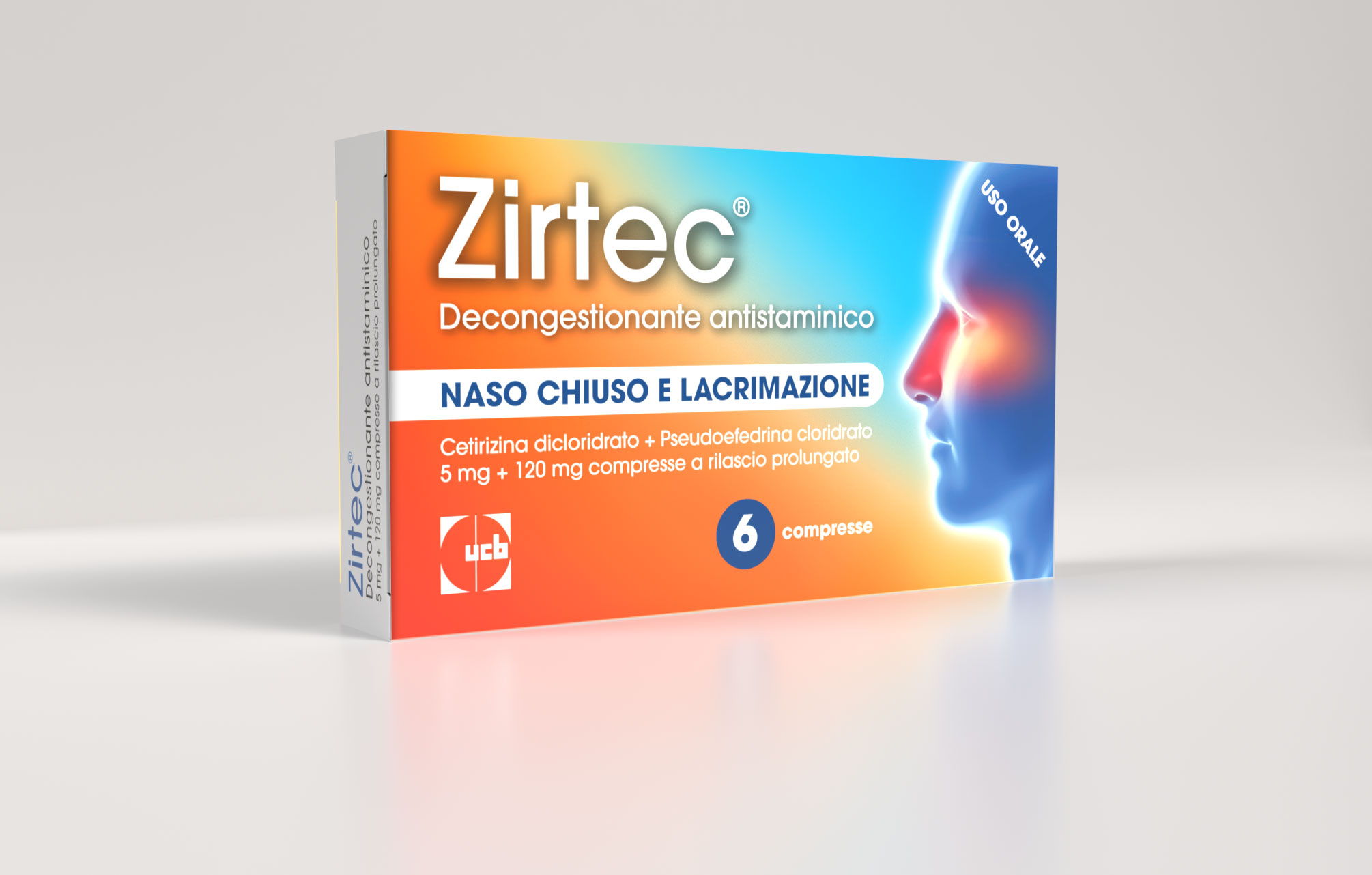 ZIRTEC DECONG ANT*6CPR 5+120MG - Doctor Vinz