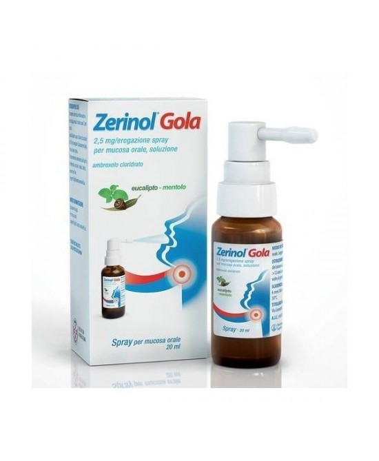 ZERINOL GOLA SPRAY - FLACONE DI VETRO DA 20ML  - Doctor Vinz