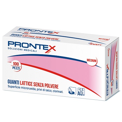 PRONTEX GUANTO IN LATTICE SENZA POLVERE MEDIO 100 PEZZI - Doctor Vinz