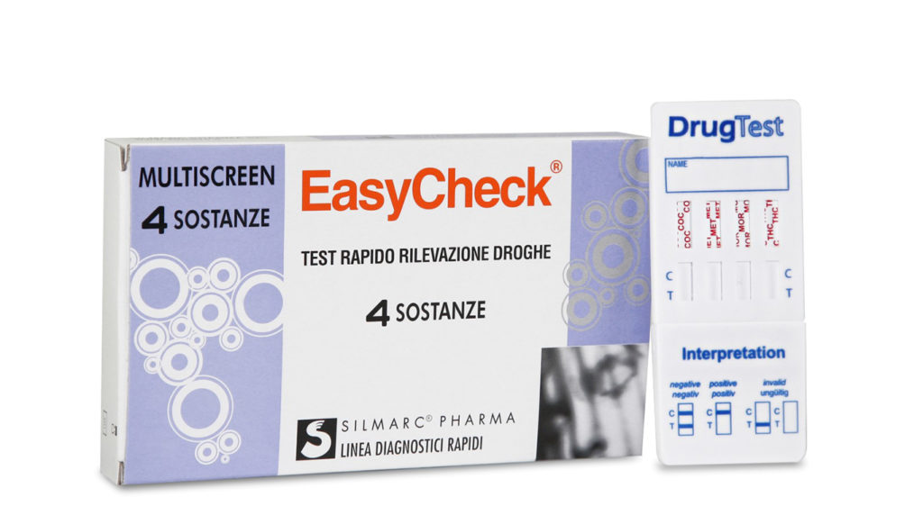 TEST RAPIDO SINGOLO O MULTIPLO PER RIVELAZIONE USO DI DROGHE STRIP EASYCHECK 4 SOSTANZE C - Doctor Vinz