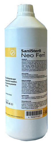 DISINFETTANTE CONSERVANTE PER STRUMENTI CHIRURGICI DENTISTICI E SANITARI SANISTERIL NEOFERRI 1000ML - Doctor Vinz
