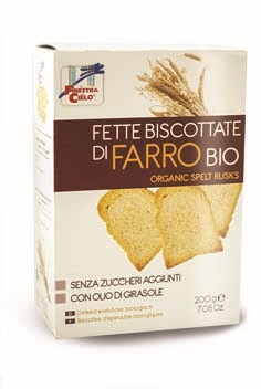FSC FETTE BISCOTTATE DI FARRO BIO SENZA ZUCCHERI AGGIUNTI CON OLIO DI GIRASOLE SENZA OLIO DI PALMA 200 G - Doctor Vinz