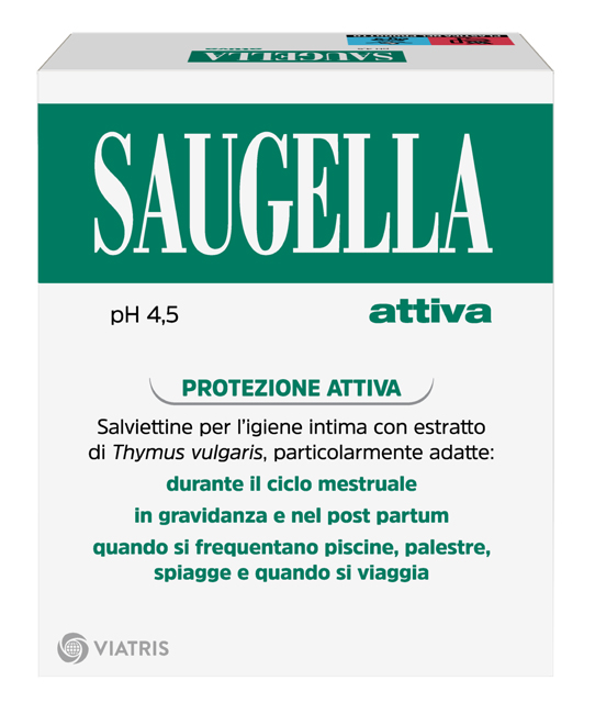 SAUGELLA ATTIVA SALVIETTINE DETERGENTI 10 BUSTINE - Doctor Vinz