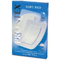 GARZA COMPRESSA PRONTEX SOFT PAD AUTOADESIVA 10X15CM 6 PEZZI - Doctor Vinz