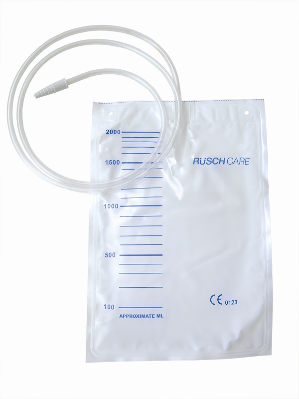 SACCA DI DRENAGGIO LETTO PER INCONTINENZA 2000ML IN PVC CON VALVOLA DI NON RITORNO CON TUBO DI RACCORDO 90CM MONOUSO DIAMETRO 5X7MM 30 PEZZI - Doctor Vinz
