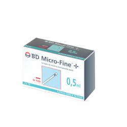 SIRINGA INSULINA BECTON DICKINSON 0,5 ML 100 UI AGO GAUGE 29 30 PEZZI - Doctor Vinz