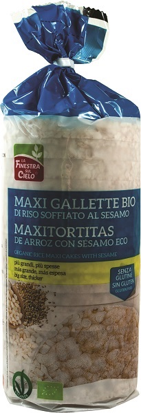 MAXIGALLETTE DI RISO AL SESAMO BIO 200 G - Doctor Vinz