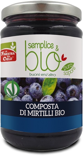 COMPOSTA DI MIRTILLI BIO CON POLPA DI MELA 320 G - Doctor Vinz