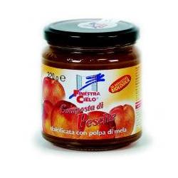 COMPOSTA DI PESCHE BIO CON POLPA DI MELA 320 G - Doctor Vinz