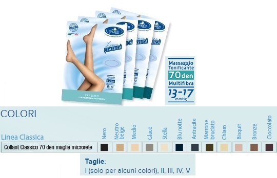 SAUBER COLLANT 70 DENARI MAGLIA MICRORETE NEUTRO BEIGE 1 LINEA CLASSICA - Doctor Vinz