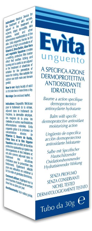 EVITA UNGUENTO A SPECIFICA AZIONE DERMOPROTETTIVA ANTIOSSIDANTE IDRATANTE 30 ML - Doctor Vinz