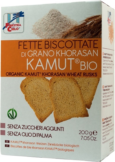 FSC FETTE BISCOTTATE DI KAMUT BIO SENZA ZUCCHERI AGGIUNTI CON OLIO DI GIRASOLE SENZA OLIO DI PALMA 200 G - Doctor Vinz