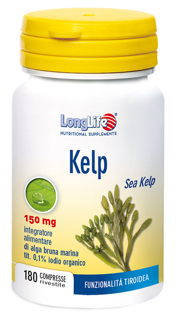 LONGLIFE KELP ALGA BRUNA 180 COMPRESSE - Doctor Vinz