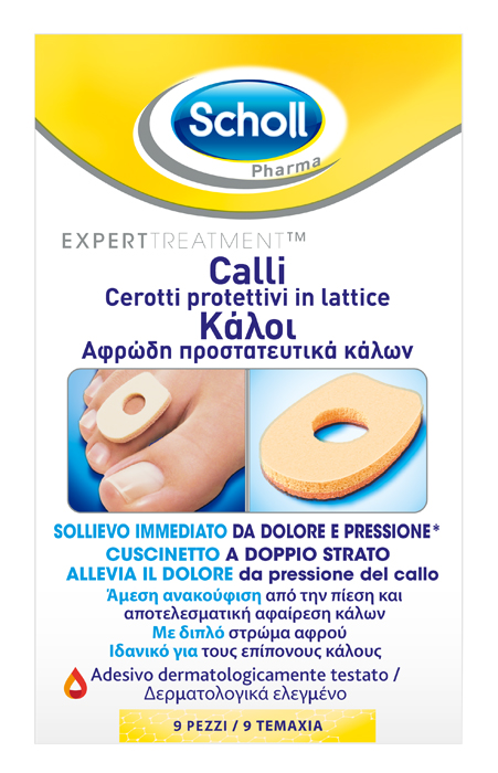 CEROTTO PROTETTIVO PER CALLI SCHOLL IN LATTICE 9 PEZZI - Doctor Vinz