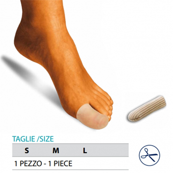 ORIONE OK PED G105 CAPPUCCIO PROTEGGI DITA GEL POLIMERO RIVESTITO TESSUTO S 1 PEZZO - Doctor Vinz