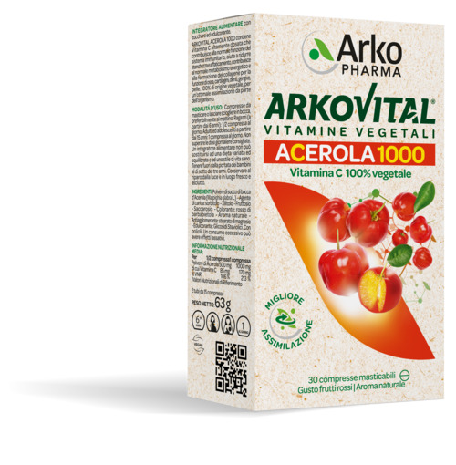 ARKOVITAL ACEROLA 30 COMPRESSE MASTICABILI - Doctor Vinz