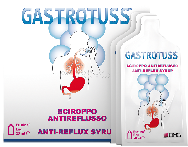 SCIROPPO ANTIREFLUSSO GASTROTUSS 25 BUSTINE MONODOSE 20 ML - Doctor Vinz