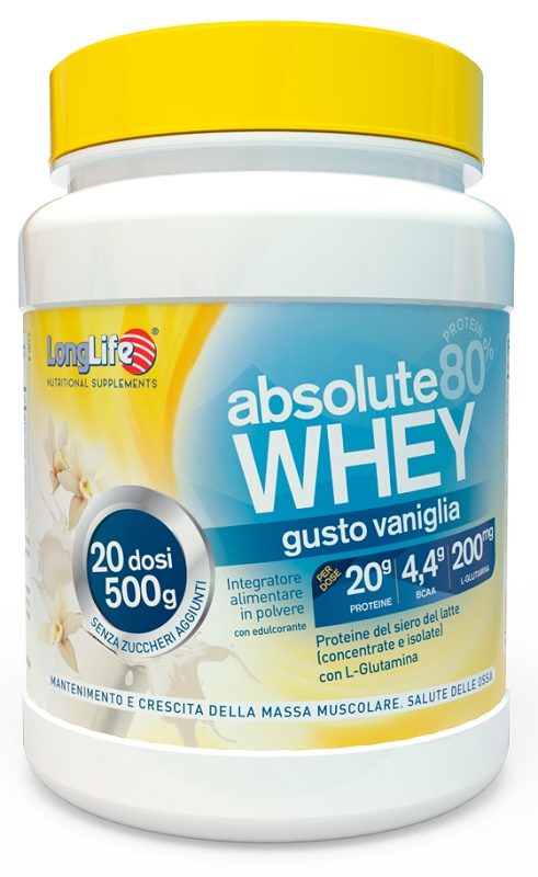 LONGLIFE ABSOLUTE WHEY VANIGLIA 500 G - Doctor Vinz