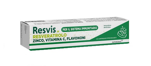 RESVIS XR ALFASIGMA 20 COMPRESSE EFFERVESCENTI DA 4 G - Doctor Vinz