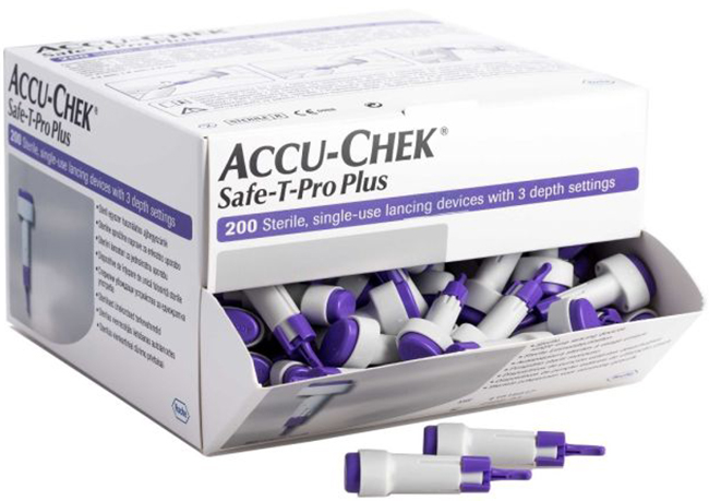 LANCETTE PUNGIDITO ACCU-CHEK SAFE T PRO PLUS PD 200 PEZZI - Doctor Vinz