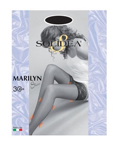 MARILYN 30 SHEER CALZA AUTOREGGENTE NERO 3 - Doctor Vinz