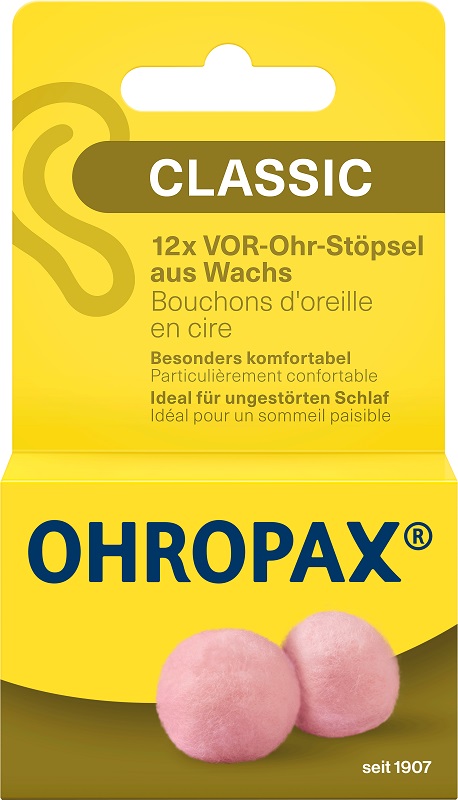 TAPPO AURICOLARE OHROPAX CERA 12 PEZZI - Doctor Vinz