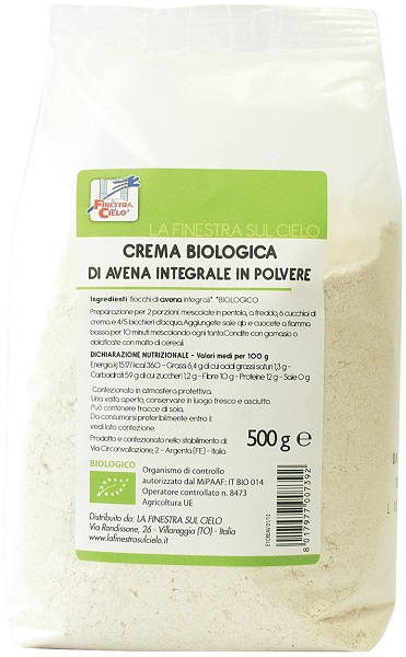 CREMA DI AVENA INTEGRALE BIO 500 G - Doctor Vinz