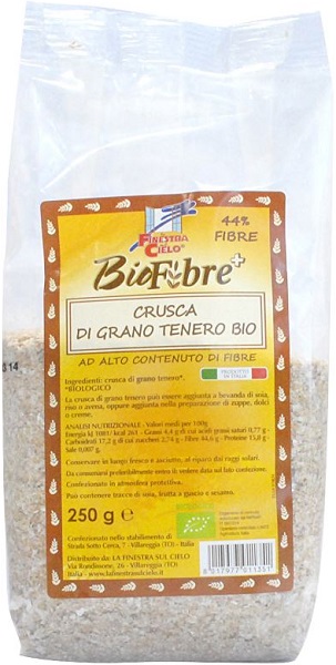 FSC BIOFIBRE+ CRUSCA DI GRANO TENERO BIO AD ALTO CONTENUTO DI FIBRA 250 G - Doctor Vinz