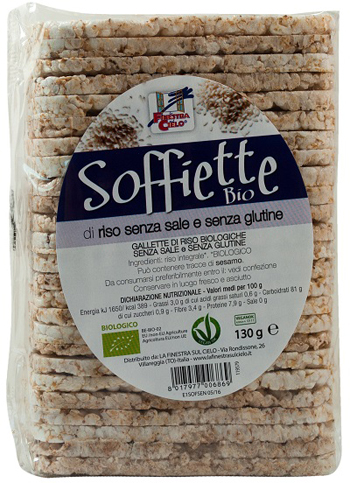 SOFFIETTE BIO SENZA SALE E SENZA GLUTINE 130 G - Doctor Vinz