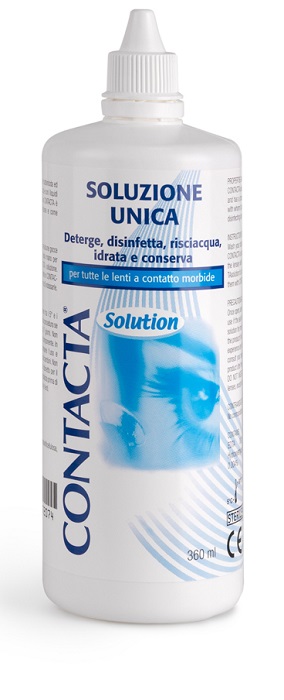 SOLUZIONE UNICA ISOTONICA PER LENTI A CONTATTO CONTACTA DA 360ML - Doctor Vinz