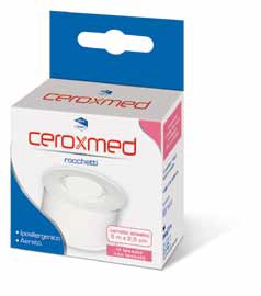CEROTTO ADESIVO IN ROCCHETTO CEROXMED IN TESSUTO NON TESSUTO AERATO IPOALLERGENICO BIANCO 500X2,5 CM 1 PEZZO - Doctor Vinz