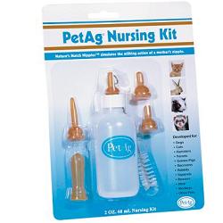 NURSING KIT BIBERON DA 60ML PER ANIMALI + TETTARELLE VARIE MISURE + SCOVOLINO PER PULIZIA - Doctor Vinz
