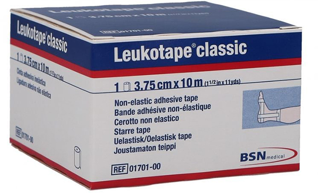 LEUKOTAPE BENDA ANELASTICA PER BENDAGGI FUNZIONALI 3,75X100 CM - Doctor Vinz