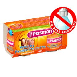 PLASMON OMOGENEIZZATO VITELLO PROSCIUTTO COTTO 80 G X 2 PEZZI - Doctor Vinz