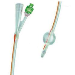 CATETERE FOLEY IN SILICONE TRASPARENTE A 2 VIE CON PALLONCINO 5-10ML DIAMETRO CH20 6,66MM LUNGHEZZA 40CM - Doctor Vinz