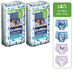 PANNOLINO HUGGIES DRYNITES GIRL PYJAMA PANTS 4/7 ANNI M 17/30KG 10 PEZZI - Doctor Vinz