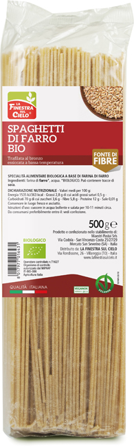 SPAGHETTI DI FARRO BIO 500 G - Doctor Vinz