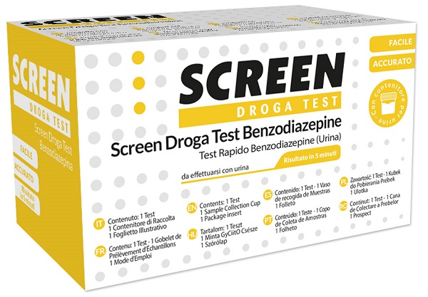 DROGA TEST CHE RILEVA UNA SOSTANZA BENZODIAZEPINE SCREEN DROGA TEST BENZODIAZEPINE - Doctor Vinz