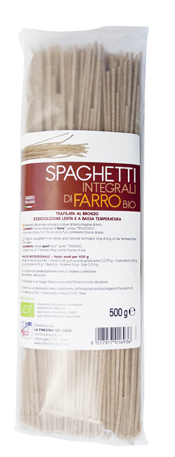 SPAGHETTI INTEGRALI DI FARRO BIO 500 G - Doctor Vinz