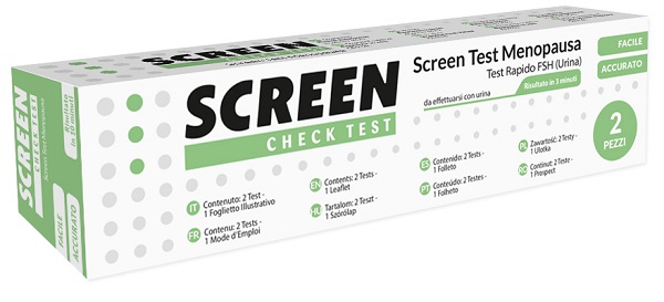 TEST RAPIDO PER L'INDIVIDUAZIONE DI FSH NELL'URINA CHE AIUTA AD INDIVIDUARE LA MENOPAUSA SCREEN CHECK TEST MENOPAUSA/FSH 2 PEZZI - Doctor Vinz