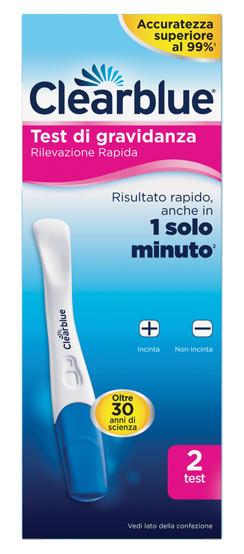 TEST DI GRAVIDANZA CLEARBLUE PREGN VISUAL STICK CB6 2CT IT - Doctor Vinz