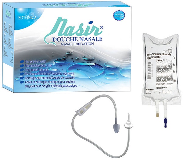 NASIR DOCCIA NASALE CON SOLUZIONE FISIOLOGICA ISOTONICA 6 SACCHE 500 ML + 1 BLISTER - Doctor Vinz