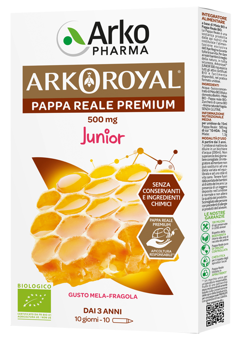 ARKOROYAL PAPPA REALE BIOLOGICA 500 MG 10 UNICA DOSE - Doctor Vinz