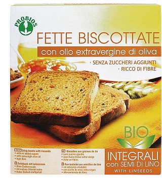 FETTE BISCOTTATE INTEGRALI AI SEMI DI LINO SENZA ZUCCHERO 270 G - Doctor Vinz