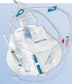 CATETERE IN SILICONE SCANALATO PROFILCATH PRECONNESSO CH16 LUNGHEZZA 40CM + SACCA DI DRENAGGIO DA 2000ML GRADUATA CON TUBO DI SCARICO ELASTICO E CHIUSURA A MORSETTO - Doctor Vinz