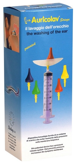SIRINGA AURICOLAV PER LAVAGGIO AURICOLARE 1 SIRINGA + 4 DISPOSITIVI AURICOLARI - Doctor Vinz