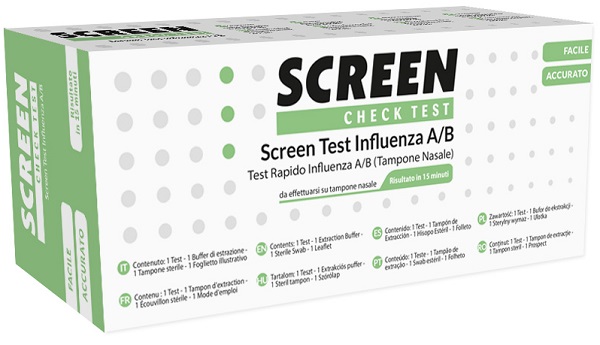 TEST RAPIDO VIRUS INFLUENZA A/B TAMPONE NASALE/FARINGEO SCREEN TEST INFLUENZA - Doctor Vinz