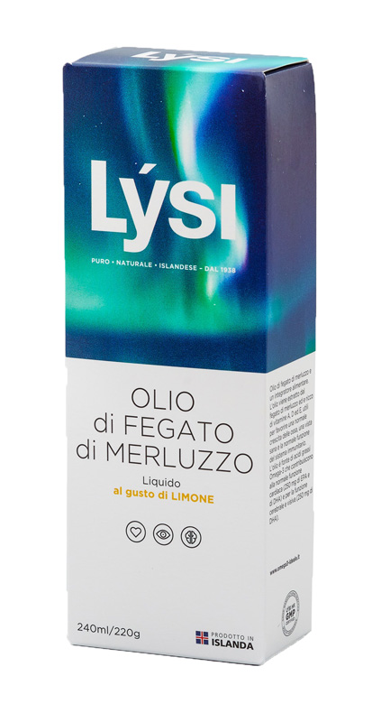 LYSI OLIO FEGATO MERLUZZO LIMONE 240 ML - Doctor Vinz