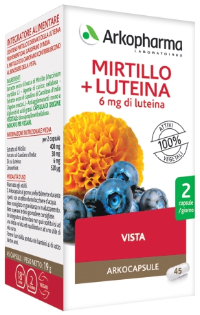 ARKO CAPSULE MIRTILLO+LUTEINA 45 CAPSULE - Doctor Vinz